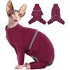 Hjyokuso Vestiti Per Gatti Sphynx, Costume Per Gatto, Maglioncino Gatto Morbidi E Traspiranti, Body Post Operatorio Gatto Maschi Femmine, Vestito Gatto Per Sphinx, Cuccioli, Cornish Rex, Devon Rex