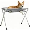 Generico Dog Grooming Station - Stainless Steel Polyester 60x40x31cm | 8 Hole Bite Resistant Pet Grooming Table, Cat Puppy Bath Nail Care Stand, Adjustable Groomings Restraint System | For Pet Care Use