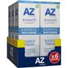 Big Man AZ Ricerca DENTIFRICIO 3D White Illuminate Express BIANCO FRESH, SBIANCA Rapidamente, RIMUOVE Fino al 100% delle MACCHIE Superficiali, Confezione da 6 Dentrifrici (6x50ml), Gusto MENTA FRESCA