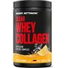 Body Attack Clear Whey Collagen 300 g - Ice Tea Limone - Con complesso collagene Glow per muscoli, pelle e ossa - collagene polvere a base di proteine CFM Whey, con acido ialuronico, rame e vitamina C