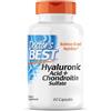 Doctor's Best, Hyaluronic Acid con Condroitina Solfato e Collagene, 60 Capsule, Testato in Laboratorio, Senza Glutine, Senza Soia