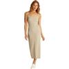 Calvin Klein Donna Abito Attillato Logo Elastic Strappy Slim Fit