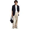 Armani Exchange Limited Edition Blue Edition Logo Patch Cotton Piquet Polo Polo Uomo (Pacco da 1)