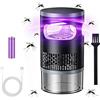 SXFMHAPOM Trappola antizanzare Bionic ultra silenziosa con aspirazione UV, luce UV a 360° per uso interno ed esterno, lampada elettrica portatile antizanzare, sicura per bambini e animali domestici, senza fili