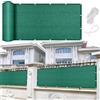 XUEQXUE Tenda da Sole Parasole Tenda a Vela 70 x 200 cm, HDPE,90% Protezione Solare, Anti-Età, Rete Ombreggiante Frangivista, Tendone Tende Telo Ombra, per Balcone, Terrazza, Verde Scuro