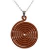 Angela Creazioni Collana Spirale dell'Anima in Alluminio Anodizzato, Certificato Elettronico di Autenticità, Ciondolo Artigianale con Catenina 22 cm, Spirale 3 cm, Regalo Donna e Uomo, Made in Italy