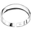 FIVE-D Anello per dita regolabile, in argento sterling 925, con custodia per gioielli