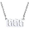 FindChic Collana con Numero Angelico Ciondolo con Numero dell'Angelo 000-999, Collana in Acciaio Inossidabile da Donna Regalo per Ragazza