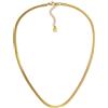 VLNET ® | Vestopazzo collana girocollo snake | thin, bold, minimal, piatta | acciaio gold plated | lavorazione artigianale (SNAKE MINIMAL)