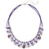 FULU AUTUMN Collana di perle Bohemian girocollo multistrato per donna gioielli fantasia Statement con pietre naturali e cristalli regalo per la festa della mamma, normale, Cristallo Pietra, Senza