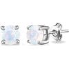 Philip Jones Orecchini in Opale Bianco Creati con Cristalli Zircondia®