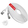TBMax Cavo Ethernet Cat6 lungo 20 m, cavo Internet piatto ad alta velocità Gigabit RJ45 Lan Cavo di rete - OFC - Compatibile con cavi Cat5/Cat5e/Cat7, bianco