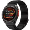 TOPsic 22mm Nylon Cinturino per Fenix 8 47mm/Fenix 7, Ricambio Sport Loop Cinturino per FENix 7 Pro/FEnix 6/6 Pro/FEnix 5/5 Plus/Instinct 2/Instinct 3 E 45mm/Forerunner965/955/945