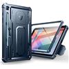 Dexnor Compatibile con Samsung Galaxy Tab S6 Lite Cover [Protezione dello schermo integrata e supporto], Custodia protettiva antiurto durevole di grado militare case - Blu Marino