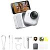 Insta360 GO Ultra | Fotocamera POV a mani libere, sensore 1/1,28″, pockect cam 53 g, FOV 156°, autonomia 200 min, ottima per sport, vlog, YouTube