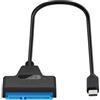NGFF Adattatore per box esterno SATA 22 pin 7+15 da USB Type-C 5 Gbps per unità disco rigido SSD HDD da 2,5 per archiviazione di massa.
