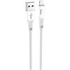 Hoco X70 - Cavo di ricarica e trasmissione dati (2,4 A -1 m), da USB-A a connettore Lightning, compatibile con Apple iPhone, iPad, AirPods, colore: Bianco