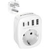 LENCENT Adattatore Presa USA da Viaggio, Presa Americana con 2 USB-C