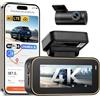 70mai A810 Lite Dash Cam Auto 4K+1080P, 5GHz WiFi,Doppia Telecamera per Auto con GPS,Support 4G LTE,HDR, Visione Notturna,Parcheggio 24/7,Sensore G,Registrazione in Loop,F1.55(Scheda SD non inclusa)