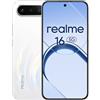 realme 16 5G Smartphone, Batteria Titan 6550mAh, 6GB RAM + 256GB, Doppia Camera Sony AI 50MP, IP69, Display AMOLED 4200 nit, Ricarica 60W, Design Sottile, Dual SIM, eSIM, Air White