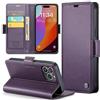Phernykas Custodia a Libro Portafoglio per iPhone 15 Pro Max, RFID | 3 Slot - Per Pendolarismo, Flip Cover Doppia Fibbia Magnetica, Pelle PU Anti-Macchia, Supporto, Lavoro, Telefono Libretto