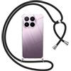 Pnakqil Cover per Xiaomi 17T 5G con Cordino, Trasparente Custodia con Laccio Tracolla Cellulare Girocollo Collana Protettiva per Xiaomi 17T 5G 6,59, Nero
