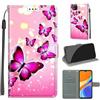 KENHONER Custodia per Xiaomi Redmi 9C NFC/10A, Farfalla