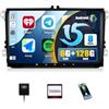 CAMECHO 6+128G 7 Pollici Autoradio per Golf 5 6 VW Polo Touran Tiguan Passat B6 B7 Seat Skoda, Android 13 Wireless Carplay Android Auto Bluetooth Radio con WIFI GPS FM/RDS +Canbus HD IPS Touchscreen