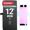 MOBILEX® Batteria compatibile con iPhone 12 mini | Senza Messaggio | Chip TI | 2227mAh | Batteria Interna con Adesivo | Capacità Originale