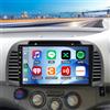 Surakey 2 + 32 G Android 13 Autoradio per Nissan Micra 3 K12 2002 - 2009 con CarPlay Android Auto 9 pollici Navigazione GPS Auto Radio Display con Bluetooth WiFi SWC + Telecamera posteriore AHD