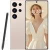 ULUCAN Telefono S25 Ultra Max 5G - 16GB di RAM, 1TB di spazio di archiviazione | Display AMOLED da 7,3 1440x3040 | Fotocamera Pro da 108MP e 72MP | Batteria da 8000mAh | Snapdragon 8Gen3,Desert Gold-1TB