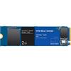 Western Digital WD Blue SN550 2TB M.2 PCIe NVME SSD, con velocità di lettura fino a 2,600MB/s