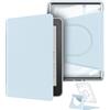 YoungMe Custodia girevole a 360 gradi per Kindle Paperwhite da 7 (12a generazione-2024), design magnetico staccabile, custodia protettiva regolabile con supporto posteriore trasparente con accensione e
