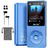 RUIZU Lettore MP3 64GB Bluetooth 5.3 Portatile con Tasti Fisici | Solo 30g, display da 1,8, fino a 80 ore di riproduzione, memoria espandibile MicroSD fino a 128GB.