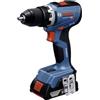 Bosch Professional Bosch Set di attrezzi: trapano avvitatore a batteria GSR 18V-65 / 2X 5,0 Ah + caricatore + 19 pezzi Set di utensili manuali in L-Boxx - 0615A5007K