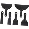 FTVOGUE Set di Raschietti per Vernice in Plastica, Spalmatore per Stucco | Bordi Anti-rottura e Senza Giunture, Sei Dimensioni per Lavori di Mastice, Colla e Carta da Parati, Resistente All'acqua,