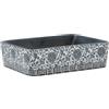 vidaXL Lavabo Appoggio Nero e Blu Rettangolare 46x35,5x13 cm Ceramica