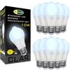 CLAR - Lampadina con sensore di movimento E27, accensione automatica, 10W 3000K Bianco Caldo, per interno corridoio/garage (Pack 10)