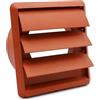 Kair DUCVKC270-TC - Griglia di ventilazione con alette a gravità, 5 mm, colore: Terracotta