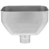 Angoily Acqua piovana - diverter - Downspout - Adattatore - Anelli per raccolta dell'acqua efficiente Downspout - Imbuto pioggia in acciaio inox Downspout Drop Outlet