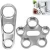 NICEWAT Chiave di montaggio per rubinetto M16/M18/M20/M22/M24/M28 | Chiave universale per aeratore 10 in 1, robusta lega di zinco, chiave per aeratore compatto per rubinetti miscelatori