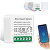 CNBINGO 1 confezione CNBINGO - Interruttore per luci smart WiFi, mini modulo interruttore fai-da-te, compatibile con Alexa Echo, Google Assistant, si adatta dietro gli interruttori a levetta a parete