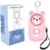 Dropish Allarme di sicurezza per autodifesa. Portachiavi con suono da 130 decibel per le emergenze di ragazze, bambini, donne, anziani... (Rosa)