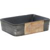 vidaXL Lavabo Appoggio Nero Marrone Rettangolare 46x35,5x13cm Ceramica