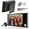 Rankomu Spioncino Digitale per Porta Blindata - Occhiello Porta con Telecamera HD 3.5 Pollici, Schermo LCD 120°, Telecamera Spioncino Porta, Installazione Rapida (14-28mm Foro, 35-100mm Spessore)