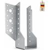 TORVON 10 piedini per travi, 110 x 40 x 2,0 mm, zincati a caldo, connettore in legno, supporto per pali per carport, terrazza, pergola