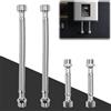 Huucozn 4 Pezzi Tubo flessibile 3/8 IG x 3/8 AG Tubo di Collegamento per Rubinetti 20cm/10 cm Tubi Flessibile in Acciaio Inox Tubo Flessibile di Collegamento per Rubinetto, Cucina Bagno WC