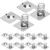 Qrity 10 Pezzi AA Batteria Contatti a Molla 24x10mm Positivo a Negativa