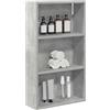 vidaXL Armadio da bagno a muro Grigio Cemento 40 x 14 x 70 cm