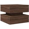vidaXL Tavolino da Salotto con Luci LED Rovere Marrone 50x50x40 cm
